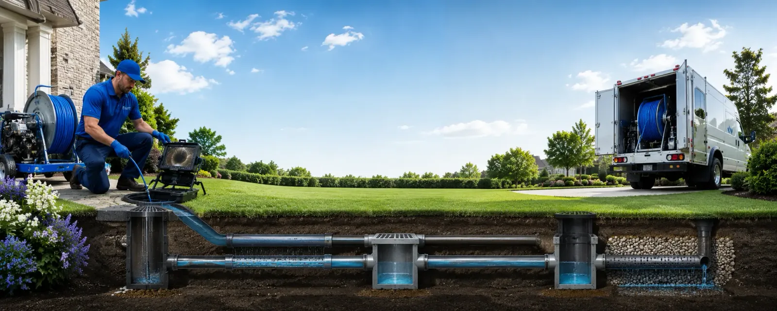 Outdoor drain cleaning information for Eldon, IA